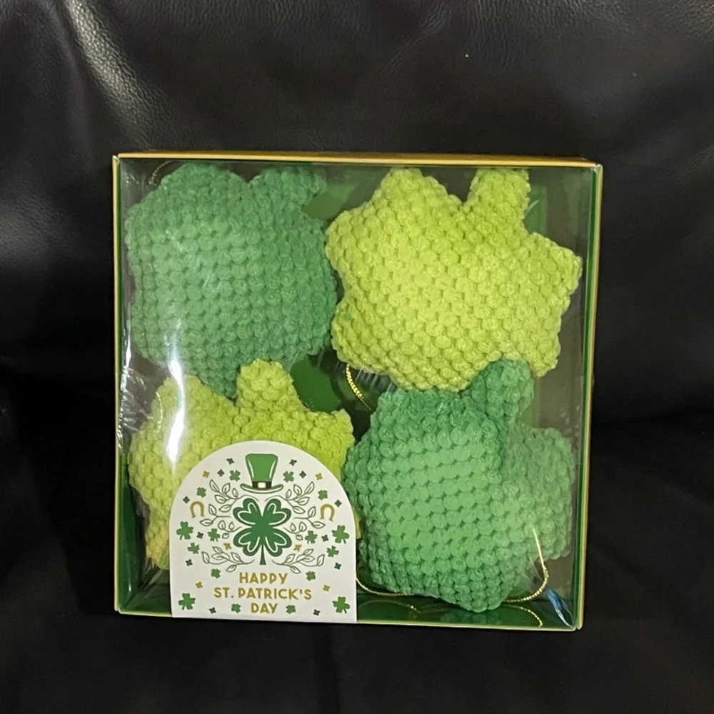 Happy St Patricks Day Shamrocks Garland - St Patricks Shamrocks Garland
